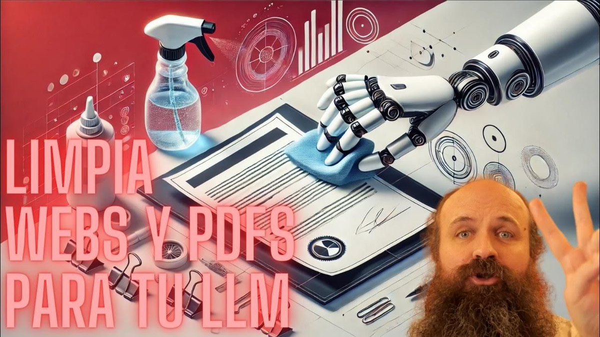 En el último video explico cómo limpiar la información de sitios web o PDFS para poderlo procesar a posteriori con LLMs. ¿Has tenido necesidad de procesar esta tipo de información en algún proyecto o tienes alguna idea en la que pudiera resultar útil? buff.ly/3LgSspH