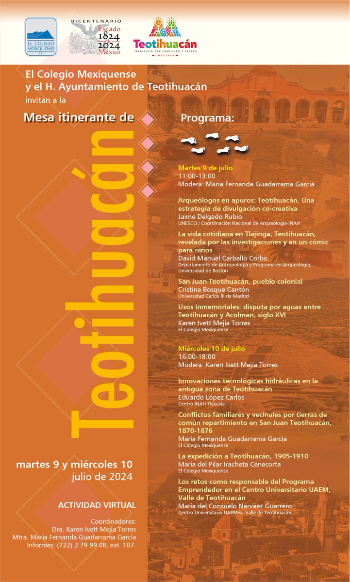 Mesa Itinerante del Colegio Mexiquense sobre #Teotihuacan  iniciando ahora aqui: youtube.com/watch?v=1WmclH…