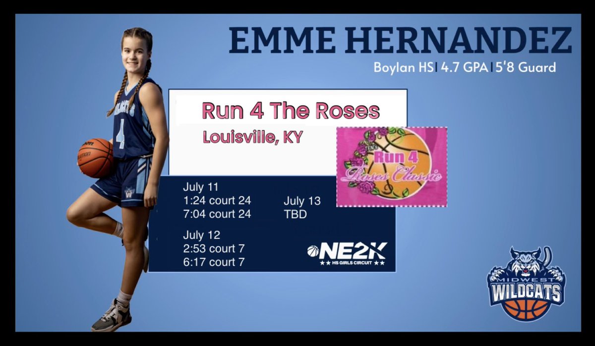 Emme Hernandez (@emme_hern4) on Twitter photo Excited to be back with my AAU team! Come check us out this weekend in Louisville. <a href="/MidwestWildcats/">Midwest Wildcats Basketball</a> <a href="/WildcatsBlue23/">Midwest Wildcats 2027</a> Excited to be back with my AAU team! Come check us out this weekend in Louisville. <a href="/MidwestWildcats/">Midwest Wildcats Basketball</a> <a href="/WildcatsBlue23/">Midwest Wildcats 2027</a>
