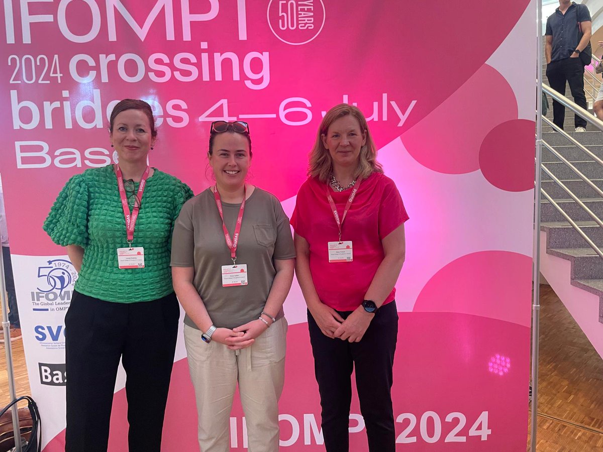helfrench's tweet photo. Really enjoyed return to #IFOMPT2024 after 8 yr hiatus. Busy few days presenting at GTPS symposium, oral presentation and hearing all the wonderful global MSK research.  Great opportunity also for PhD students @FCPhysio23 @catmmurphy to present their MSK triage research https://t.co/ZCTWojUWjd
