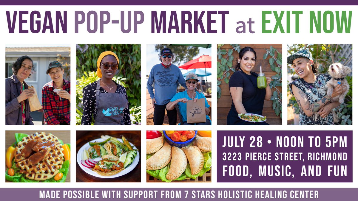 The first Vegan Pop-up Market at Exit Now was an overwhelming success! 🌮 We hope you can join us again this month. 🥧