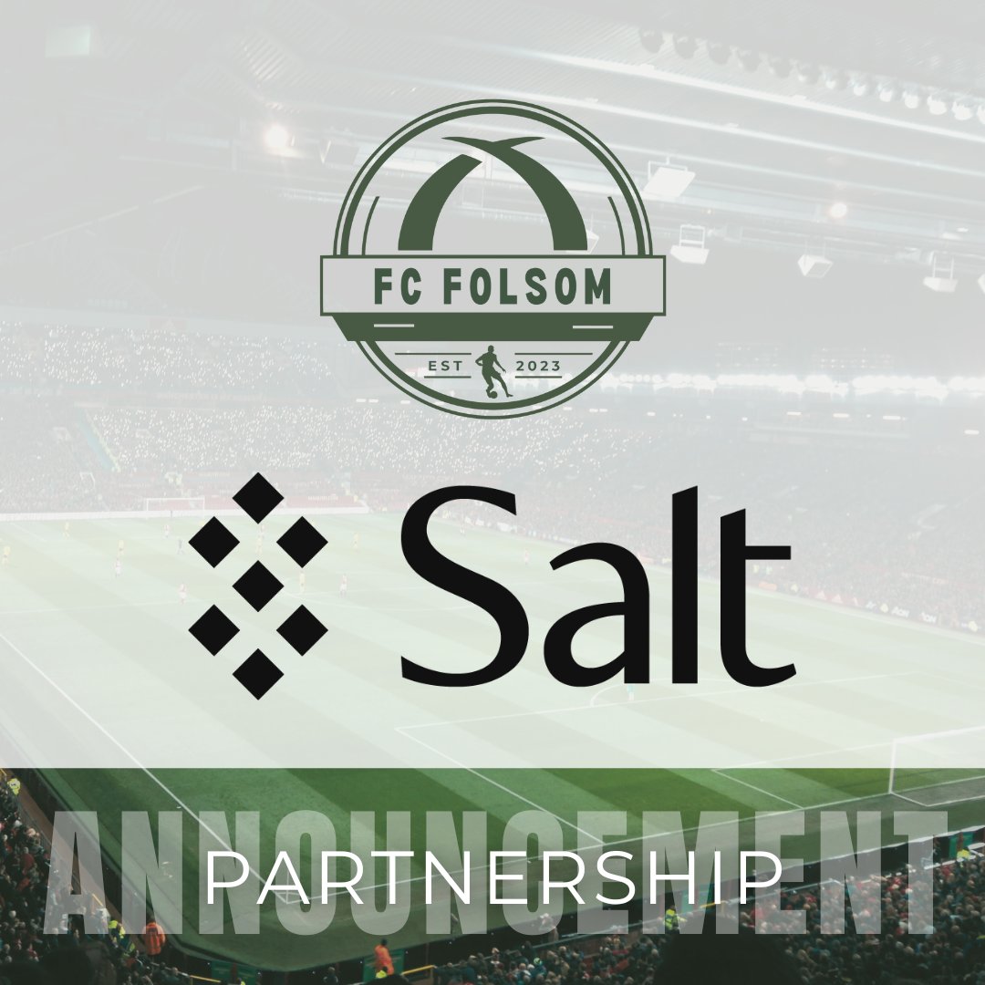 Excited to announce another awesome partnership with a great team! Welcome to the Salt Fam FC Folsom.