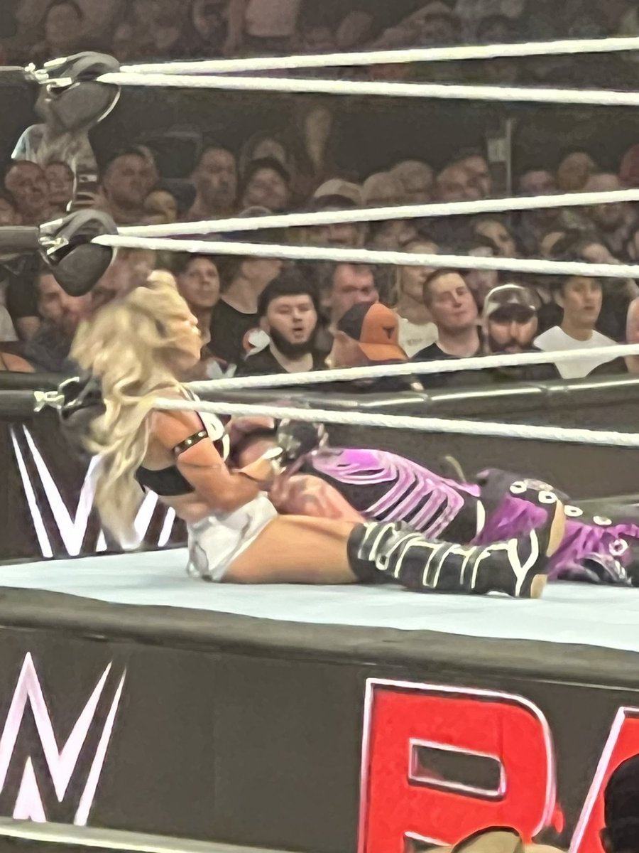 613johnson's tweet photo. It’s only been a few hours but I want to remind @RheaRipley_WWE about what Dirty Dom has been up too while you have been recovering from @YaOnlyLivvOnce attack.  (Side note was at Wrestlemania good to be at your come back on Raw). #mamisgonnagetyou #WWEOttawa https://t.co/Lx1Ba5xu5z