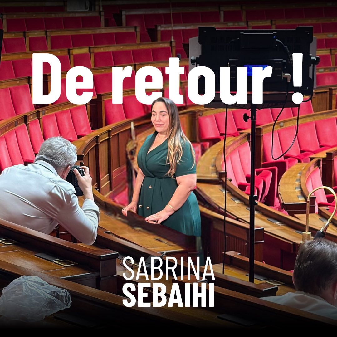 SabrinaSebaihi's tweet photo. De retour à l'Assemblée nationale aujourd'hui pour porter le programme du #NouveauFrontPopulaire ✊ Merci pour votre confiance renouvelée! https://t.co/lIQCZtgZLD