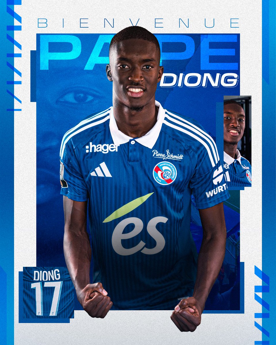 Bluecoxtra's tweet photo. 🆕 Addition to Strasbourg, Pape Diong (18 years old)
📌 Midfield
👕 Number 17
🇸🇳 Senegalese
#RCSA #WelcomePape #BlueCo https://t.co/MAnduZEiQD