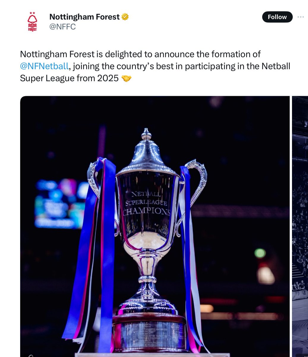 Nottingham Forest 🤝 women's sport.