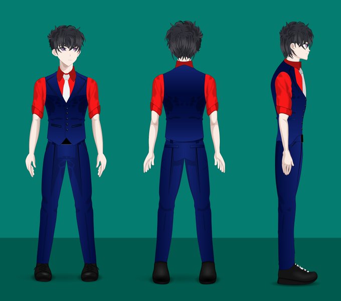 Reference sheet commsn completed✨

Art by mee 💙

Dm to get yours now

 #furrycommision  #commissionopen #Vtubers 
#commission_art