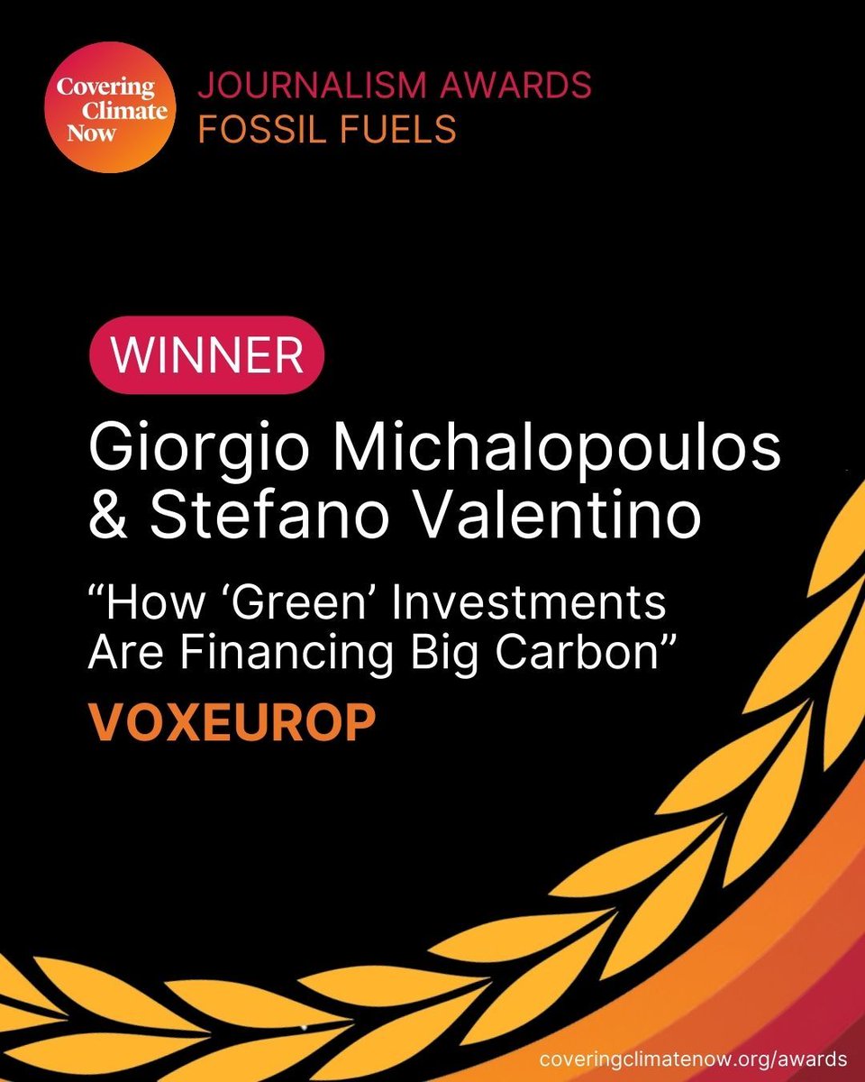 <a href="/Tahtone/">Tristan Ahtone</a> <a href="/grist/">grist</a> <a href="/audreycerdan/">Audrey Cerdan</a> <a href="/Francetele/">France Télévisions</a> <a href="/rachjuramirez/">Rachel Ramirez</a> <a href="/CNN/">CNN</a> <a href="/Sammy_Roth/">Sammy Roth</a> <a href="/rgaut999/">Robert Gauthier</a> <a href="/jessicaqchen/">Jessica Q. Chen 陳琨</a> <a href="/maggiebeidelman/">Maggie Beidelman</a> <a href="/jjluna17/">Jackeline Luna</a> <a href="/CartoonKahuna/">Paul Duginski</a> <a href="/latimes/">Los Angeles Times</a> <a href="/WWNO/">New Orleans Public Radio</a> <a href="/WRKF/">89.3 WRKF</a> @carly_berlin <a href="/_thehalparker/">Halle Parker</a> <a href="/Meeratweets/">Meera Subramanian</a> <a href="/NewYorker/">The New Yorker</a> @NatObserver <a href="/ChBaars/">Christian Baars</a> <a href="/LambrechtO/">Oda Lambrecht</a> <a href="/ndr/">NDR.de</a> <a href="/Sushmitav1/">Sushmita</a> <a href="/IndiaSpend/">IndiaSpend</a> <a href="/marlowehood/">marlowehood</a> <a href="/rolanddlp/">Roland Lloyd Parry</a> <a href="/AFP/">AFP News Agency</a> European asset management companies like Eurizon have marketed investment funds as “green” while funneling $$$ to BP &amp; Shell. Giorgio Michalopoulos &amp; <a href="/SValentinoMR/">#MobileReporter by Stefano Valentino</a> demonstrate step-by-step how companies get away with this greenwashing. For <a href="/Voxeurop/">Voxeurop in English</a>: voxeurop.eu/en/greenwashin…