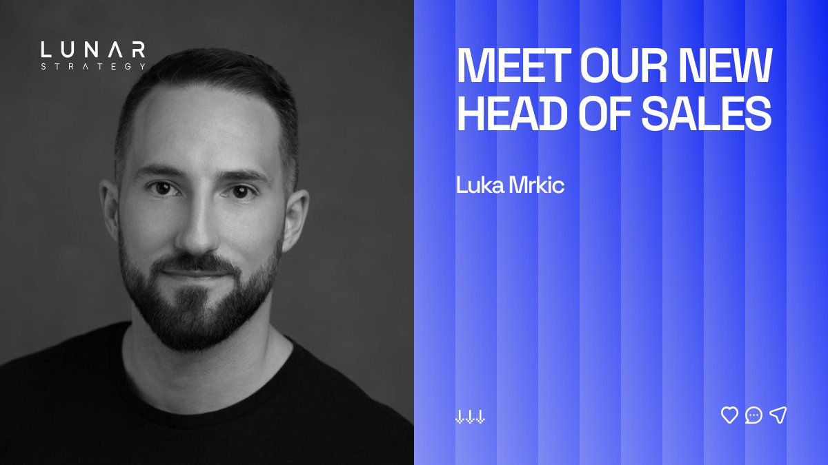 LunarStrategy's tweet image. We haven&apos;t had a chance to properly welcome our new Head of Sales! 👋

@lux_brunus joined us 3 months ago and has been bringing his A-game to Lunar Strategy ever since.

Luka recently gave an exclusive interview to @blockchainrptr.

Be sure to give it a read by the link below ↓