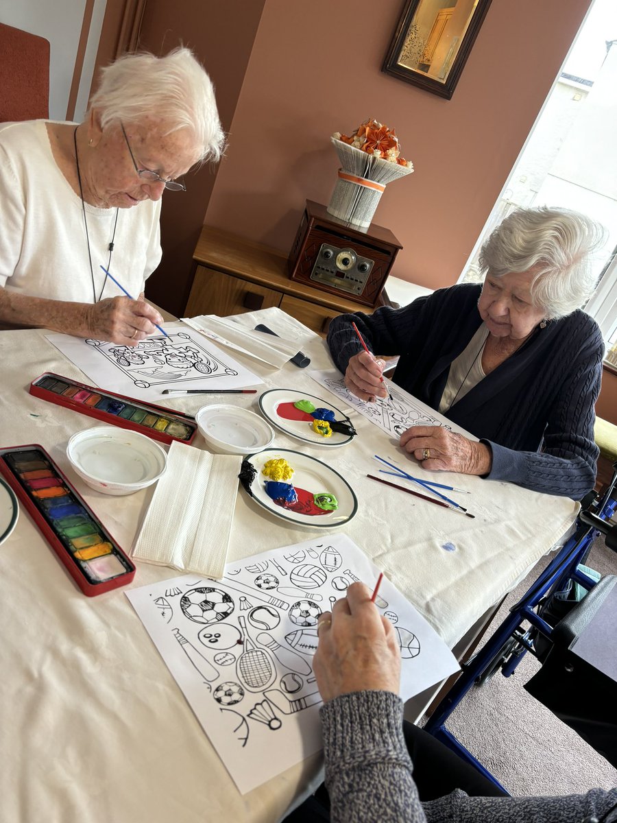 Sports themed painting today! 
#Olympics2024 
#Paralympics
#sports