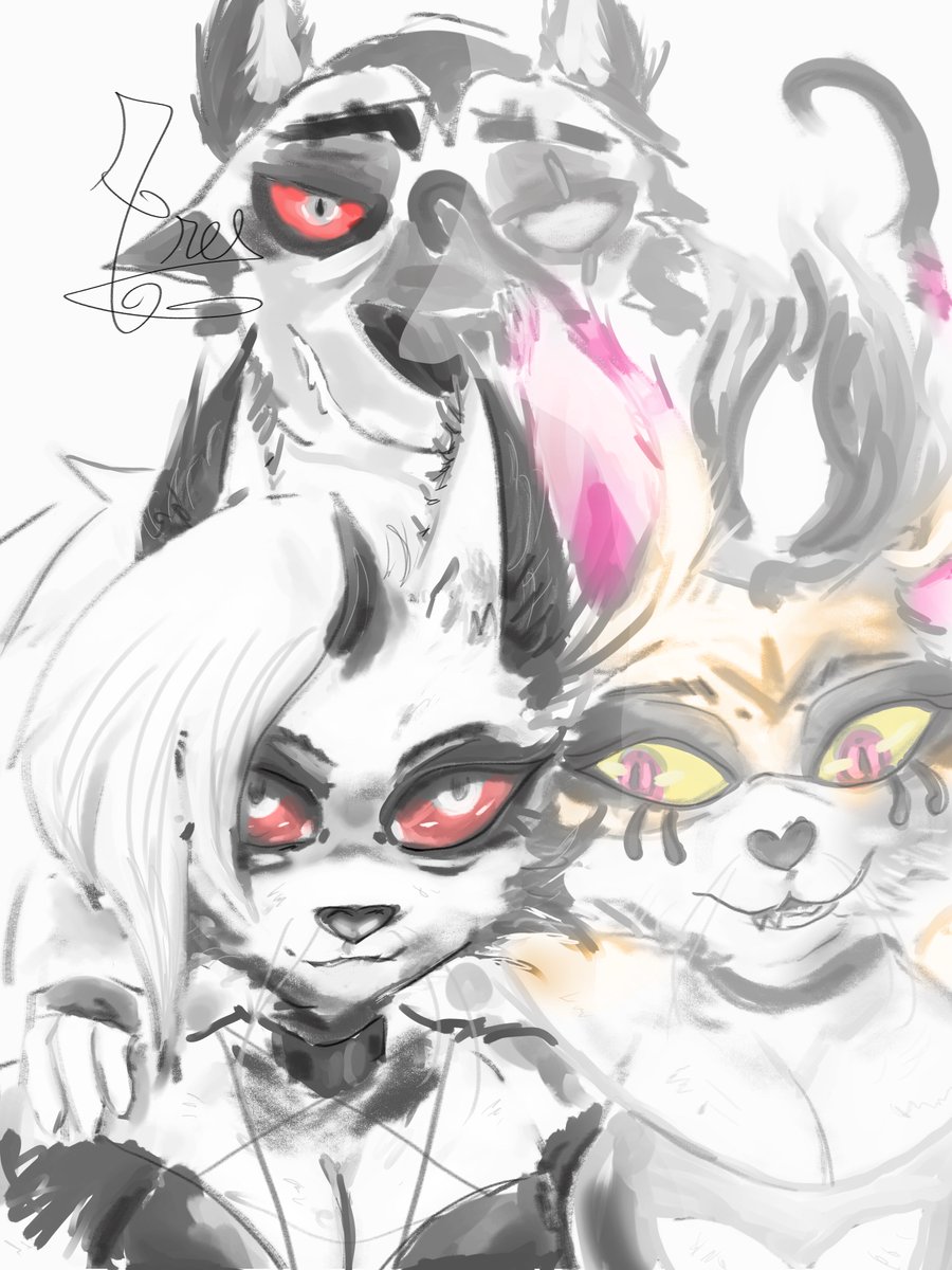 LuxandT3670's tweet photo. Part of my digital sketchbook #sketch #sketching #sketches #sketchbook #digitalsketchbook #loonahelluvaboss #loonafanart #loona #Vortex #VortexHelluvaboss #Vortexfanart #queenbeelzebub #belzebubhelluvaboss #queenbeelzebubfanart #helluvaboss #helluvabossfanart #fanart https://t.co/I6YnV9gASJ