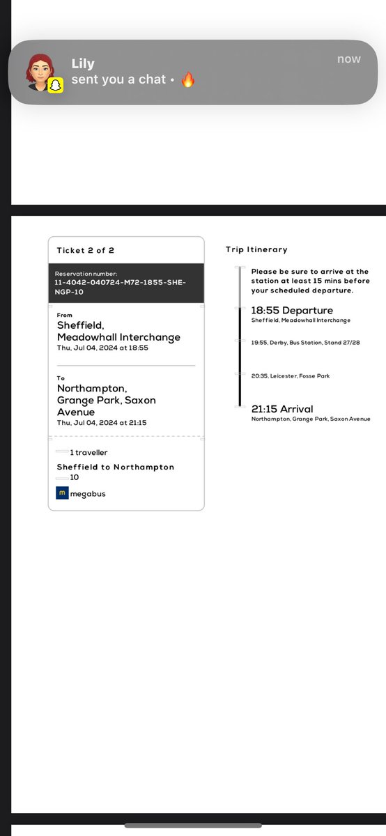 jackcarts14's tweet photo. @megabusuk That’s my ticket for last Thursday was 3 hours late home 👍 https://t.co/VraEU2pIeE