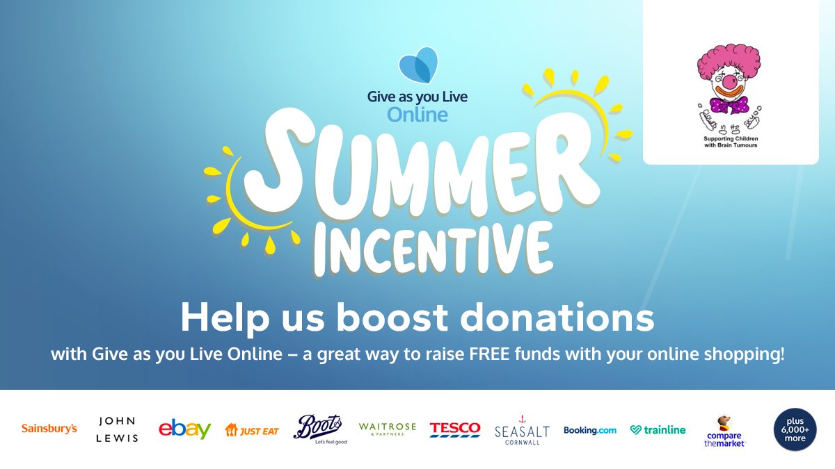 Clowns in the Sky (@clownsinthesky2) on Twitter photo Help us reach our summer fundraising goals with your everyday online shopping! It only takes 2 minutes to join <a href="/GiveasyouLive/">Give as you Live πβ€οΈπ</a>, so start raising FREE donations today! > giveasyoulive.com/join/clowns-inβ¦ Help us reach our summer fundraising goals with your everyday online shopping! It only takes 2 minutes to join <a href="/GiveasyouLive/">Give as you Live πβ€οΈπ</a>, so start raising FREE donations today! > giveasyoulive.com/join/clowns-inβ¦