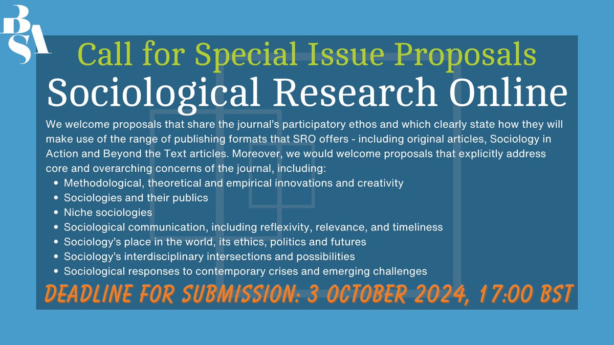 Sociological Research Online tweet media