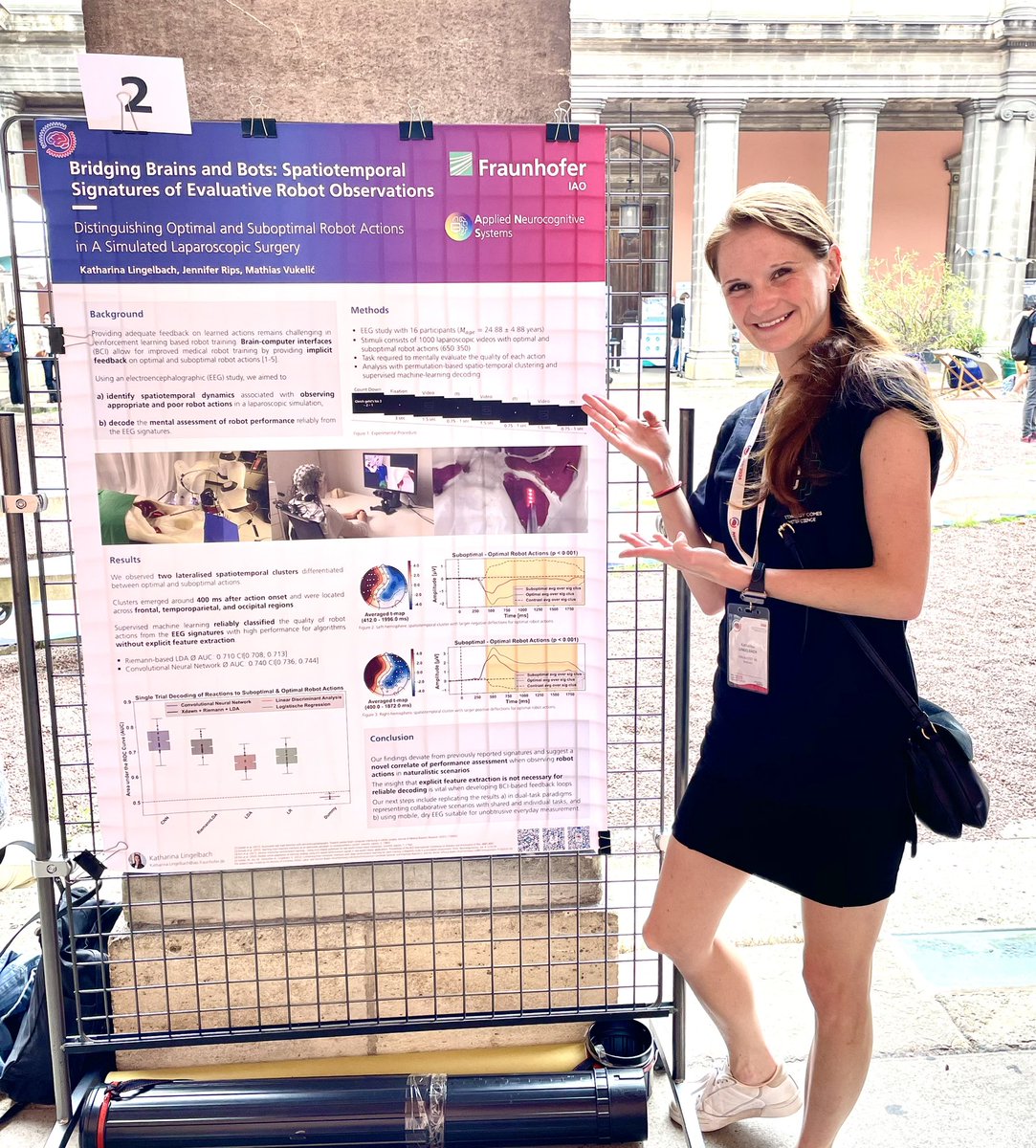 kathlin_42's tweet photo. ✨ After a fantastic start of the NEC 24, with great workshops and an inspiring opening keynote on Explainable ML, the first poster session is starting soon! 🎉 If you're interested in Human-Robot Interactions and EEG-based ML, drop by at Poster 4 and have a chat! 🤖🧠 https://t.co/ePp20CLDcf
