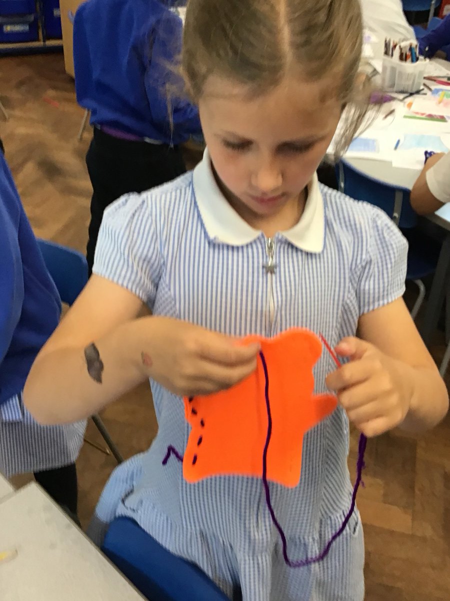 stjohns_year2's tweet photo. Yesterday, children enjoyed designing and making hand puppets. They had a go at sewing. #nurture #learn #succeed #together https://t.co/QZvvp2E6Yq