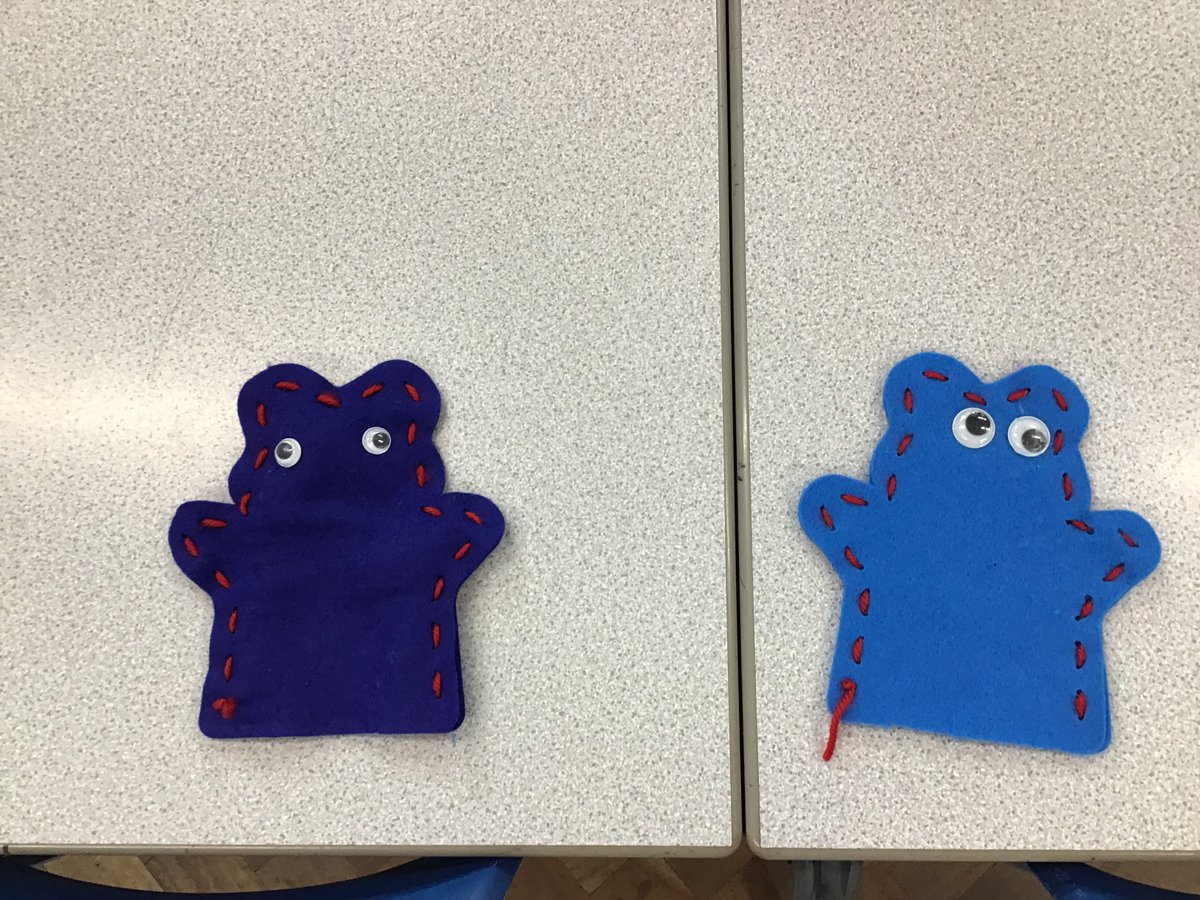 stjohns_year2's tweet photo. Yesterday, children enjoyed designing and making hand puppets. They had a go at sewing. #nurture #learn #succeed #together https://t.co/QZvvp2E6Yq