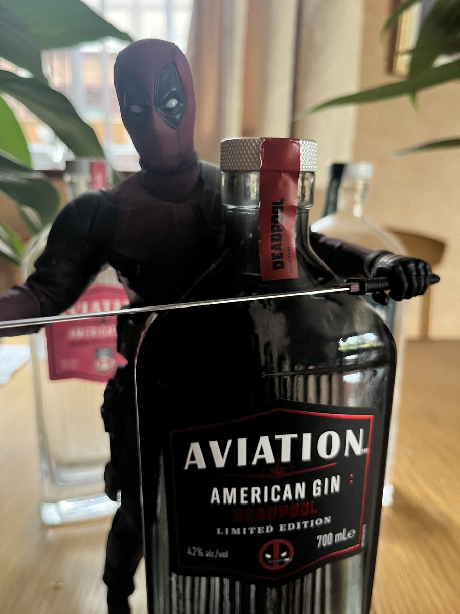 OwenLSammons's tweet photo. A fine addition to the collection 

@AviationGin @VancityReynolds @Wrexham_AFC @deadpoolmovie @RealHughJackman #AviationGin #DeadpoolAndWolverine https://t.co/b5yF3wqYwl