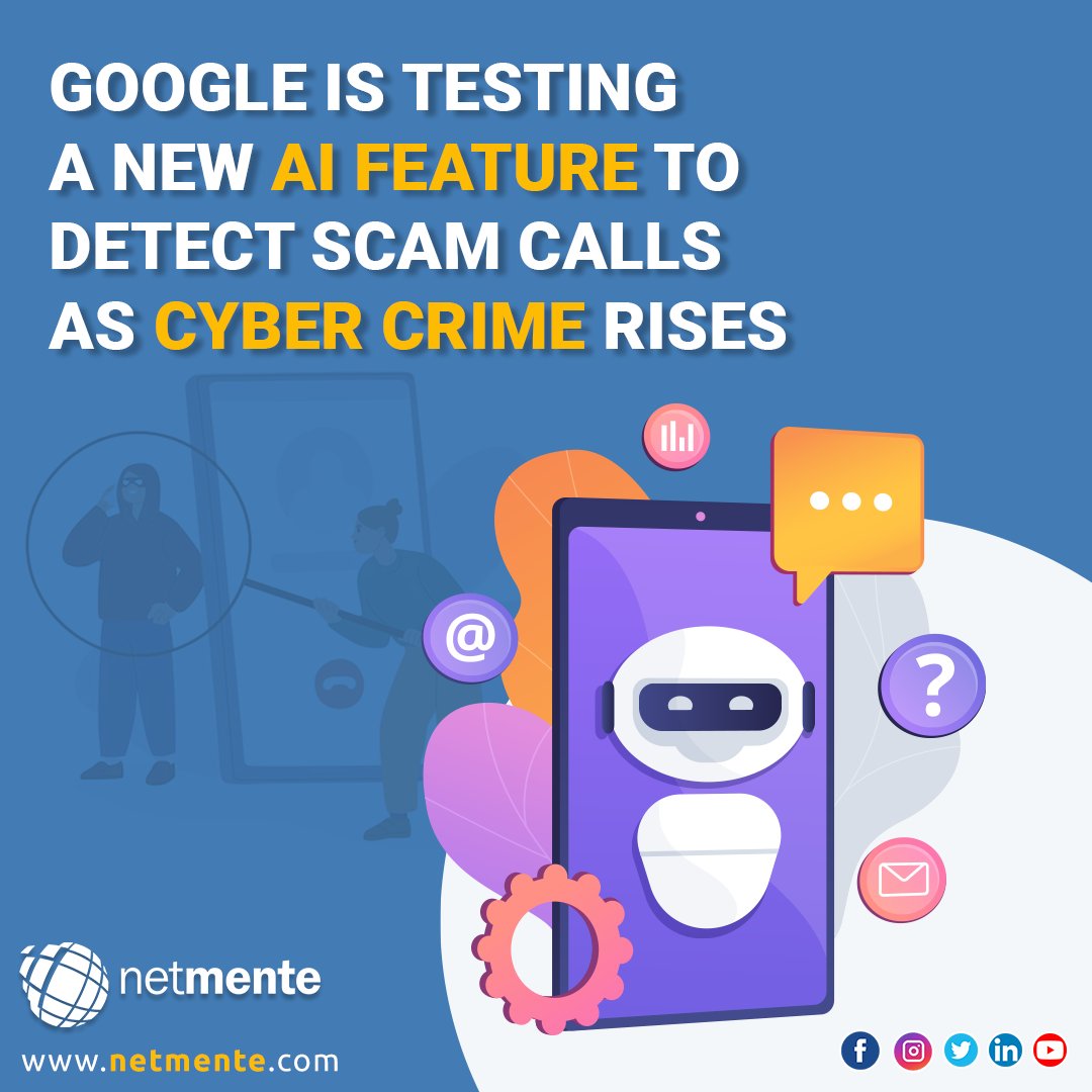 netmente07's tweet image. Google is testing a new AI-based feature for detecting scam calls. However, its legality is in question, as profiling callers based on conversation content without their consent is not allowed in India.

#GoogleAI #GoogleNews #googlenewupdate #aifeature #newaifeature #cybercrime