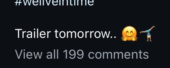 TRAILER TOMORROW #weliveintime