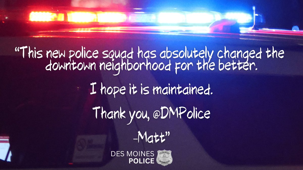 DMPolice's tweet image. Formed in response to neighborhood concerns about unsafe driving behaviors and quality of life disturbances, the Downtown Traffic Enforcement Team took to the streets in April.  

To date, 3,300 citations, nearly 700 warnings, &amp;amp; over 150 arrests!

#safeneighborhoods #HereForYou