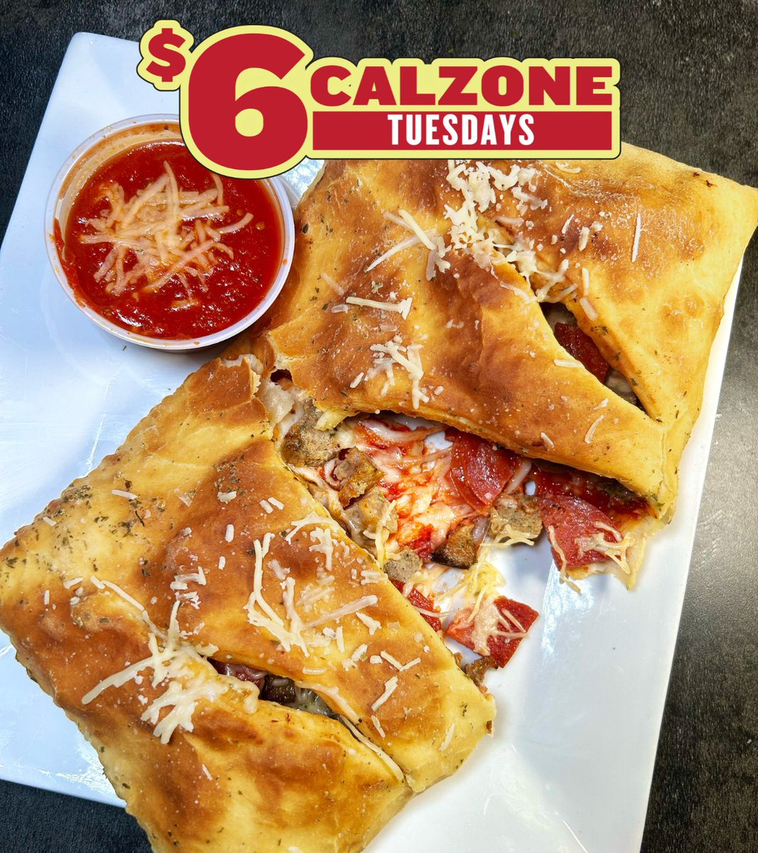 Tuesday giveaway! Enter for a chance to win a $100 Ledo Pizza gift card 🤩

TO ENTER:
1️⃣ Retweet this post and follow <a href="/LedoPizza/">Ledo Pizza</a> 
2️⃣ Under this post, tag someone who owes you a calzone 👇

Winner will be picked at 10 PM tonight ⏰