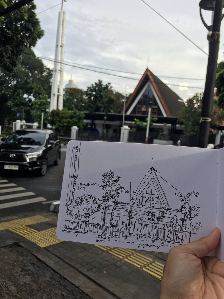 PDXSaluling's tweet image. Gereja St. Yohanes Penginjil di Blok B, Jakarta Selatan. Status: Objek Diduga Cagar Budaya.