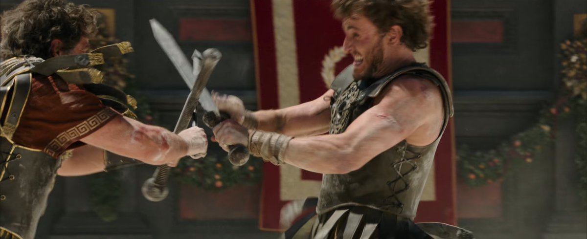 FilmUpdates's tweet photo. Pedro Pascal and Paul Mescal go head to head in Ridley Scott’s ‘GLADIATOR 2’ https://t.co/bQWEexZL2l