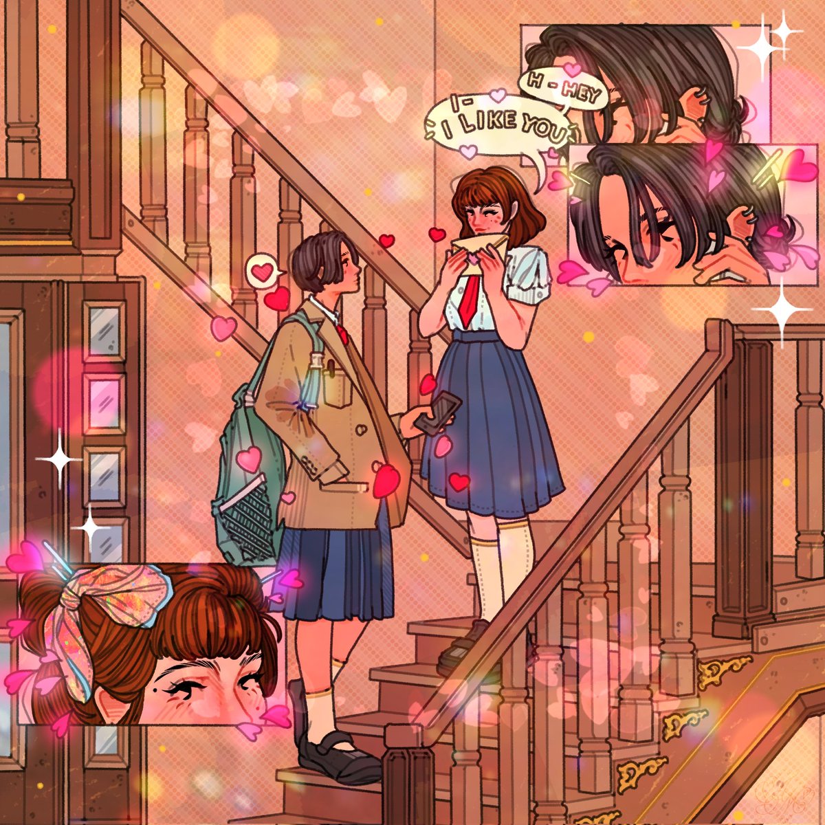 artimaking's tweet photo. hello #PortfolioDay!!! i'm maze / maz ♡ a filipino illustrator based on tarlac, ph 🇵🇭 who takes inspiration from couples and individuals who emit energy full of love, light, and happiness✨💞

other tags: #SupportCreators https://t.co/cFVJrTuz5e