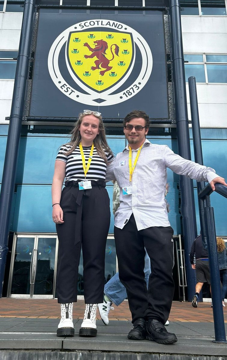 AyrshireCollSA's tweet photo. We're at Hampden Park today for @NUSScotland Lead and Change Conference. We're hearing all about student activism, the work of NUS, getting to meet our fellow Student Presidents from across Scotland and talking about a whole host of student issues.
#leadandchange #studentlife https://t.co/L2YlEUsHns