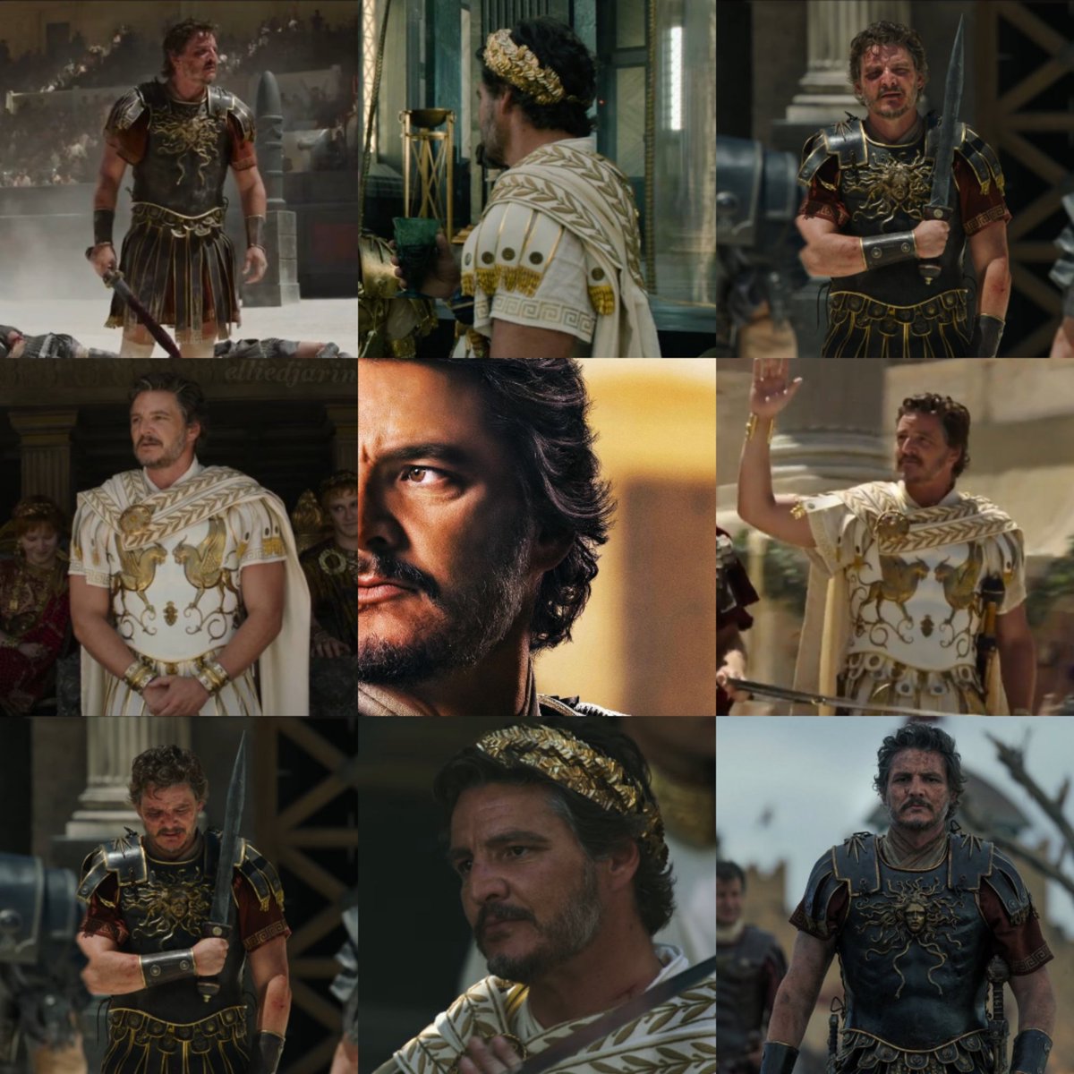 elliedjarin's tweet photo. pedro pascal in gladiator 2 is the hottest a man has ever or will ever look 🫠 https://t.co/Jv0tkqYMZt