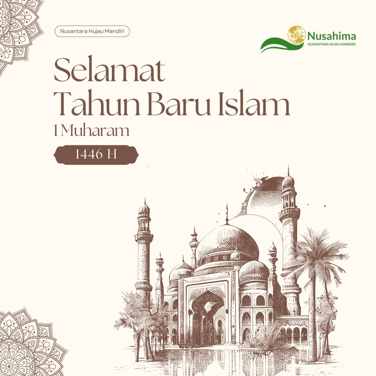 NUsahima26's tweet photo. Selamat Tahun Baru Islam, 
1 Muharram 1446 Hijriah. 

#GoGreen
#TahunBaru
#Muharram
#1446H
#Nusahima https://t.co/rLYM0xPyJC