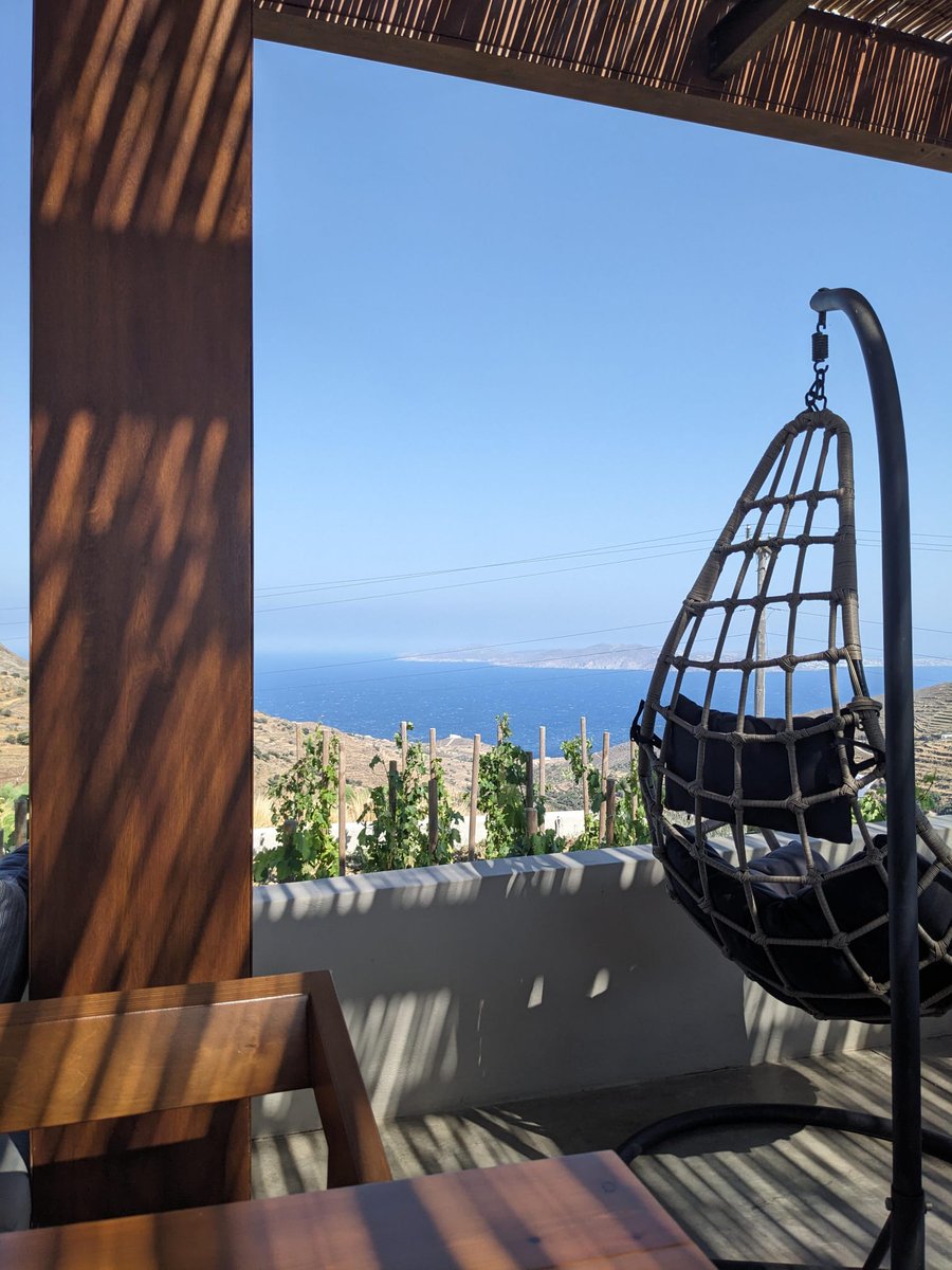 HellenicEden's tweet photo. Wine tasting with a view at Vaptistis Winery - Steni, Tinos 🍷 https://t.co/rT22JItX9l