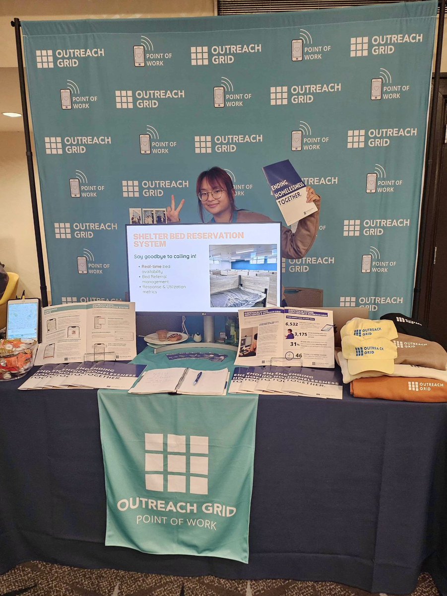 Rise and shine! ☀️ Onto Day 2 at #NAEH2024 <a href="/naehomelessness/">End Homelessness</a>! We’re thrilled to be here and we want to meet all of you! Stop by our booth to learn more about the newest updates to Outreach Grid! And sign up for our daily raffle to win our conference-exclusive OG swag! 👍