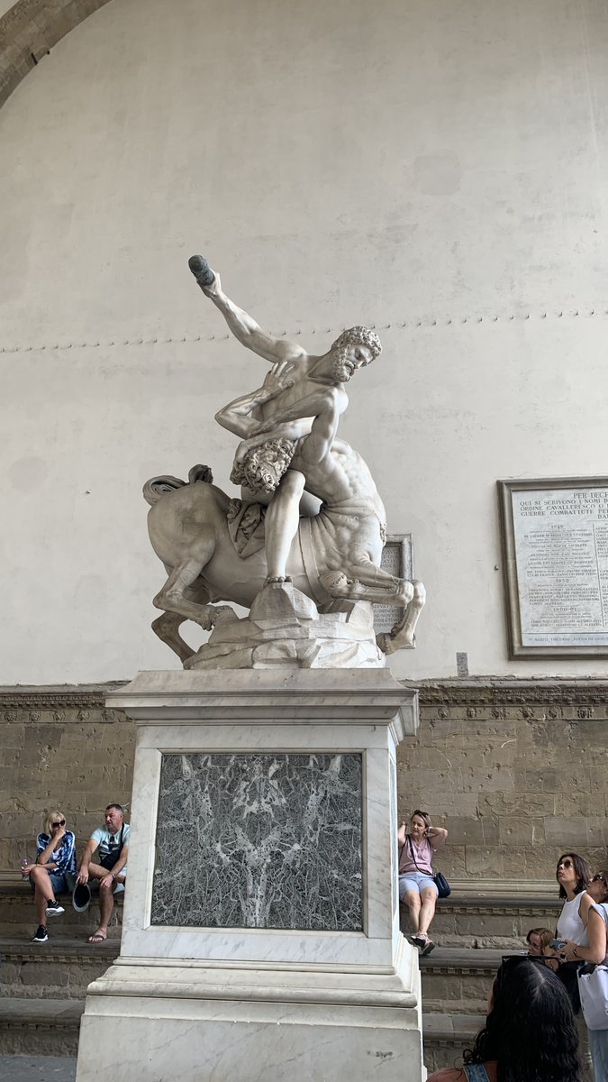 KevinJamesHunt's tweet photo. The “open-air museum” of sculptures in Florence was a strange experience. Seeing all these incredible works just out in the middle of the square kinda blew my mind. #florence #italy #travel https://t.co/vSmzUhbh8Q