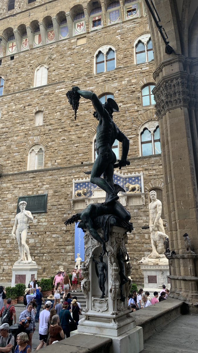 KevinJamesHunt's tweet photo. The “open-air museum” of sculptures in Florence was a strange experience. Seeing all these incredible works just out in the middle of the square kinda blew my mind. #florence #italy #travel https://t.co/vSmzUhbh8Q