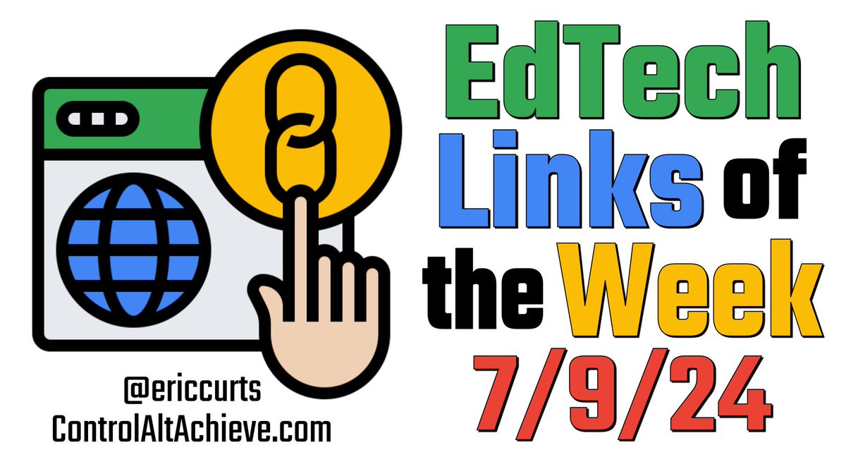 Eric Curts (@ericcurts) on Twitter photo 🔗 EdTech Links of the Week - controlaltachieve.com/2024/07/edtech…
🎁 Diffit Premium for 1st Year Teachers
🧱 Toppled
🧭 Explorer
▶️ Storytelling Activities with Google Tools
💎 Google Docs Treasure Chest
#edtech <a href="/DiffitApp/">Diffit</a> @TEDavis <a href="/globe_engineer/">Globe (dot) Engineer</a> <a href="/GoogleForEdu/">Google for Education</a> 🔗 EdTech Links of the Week - controlaltachieve.com/2024/07/edtech…
🎁 Diffit Premium for 1st Year Teachers
🧱 Toppled
🧭 Explorer
▶️ Storytelling Activities with Google Tools
💎 Google Docs Treasure Chest
#edtech <a href="/DiffitApp/">Diffit</a> @TEDavis <a href="/globe_engineer/">Globe (dot) Engineer</a> <a href="/GoogleForEdu/">Google for Education</a>