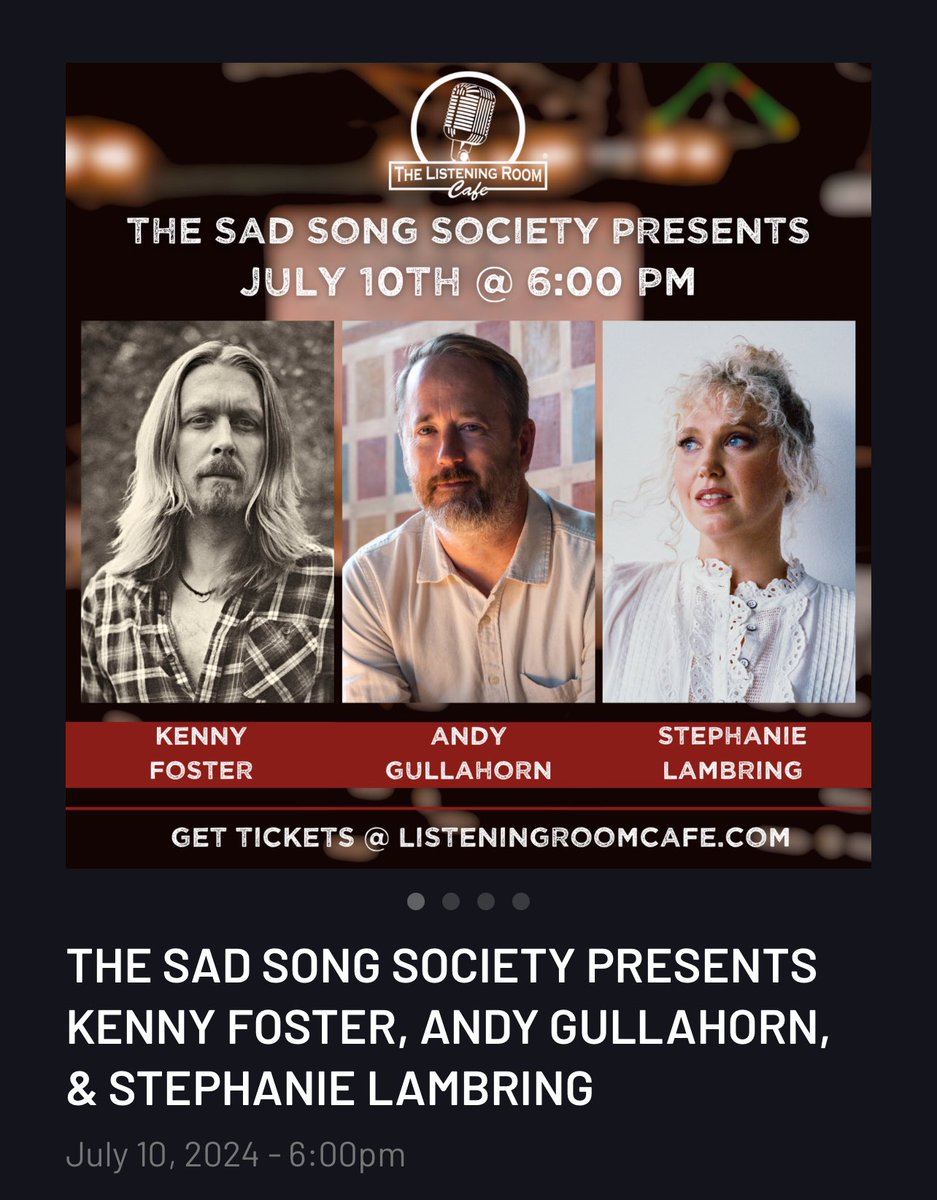Stephanie Lambring (@swlambring) on Twitter photo Nashville, you don’t have to hold your horses for another show. I’m playing ✨tonight✨at Jane’s Hideaway at 9:30pm, and ✨tomorrow✨ night I’m playing <a href="/listeningroom/">Listening Room Cafe</a> at 6pm. I’ve been craving a writers’ round and now I get to play two in a row! Nashville, you don’t have to hold your horses for another show. I’m playing ✨tonight✨at Jane’s Hideaway at 9:30pm, and ✨tomorrow✨ night I’m playing <a href="/listeningroom/">Listening Room Cafe</a> at 6pm. I’ve been craving a writers’ round and now I get to play two in a row!