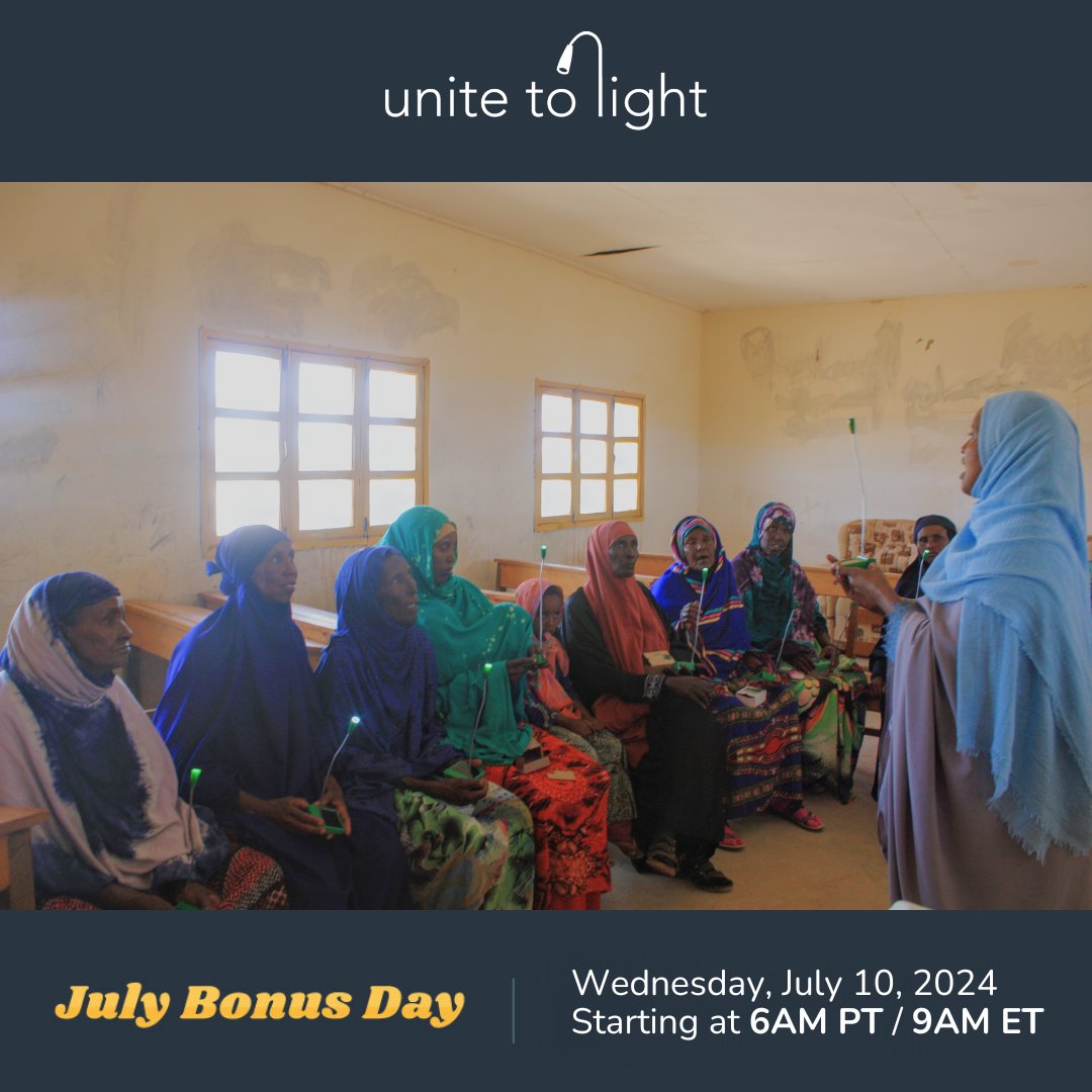 unitetolight's tweet image. GlobalGiving will be matching donations through their platform on JULY 10th starting at 6AM PT. Support the incredible work of midwives in Somaliland trained at the Edna Adan University Hospital. Donations between $100 and $1,000 will be matched: globalgiving.org/projects/solar…
