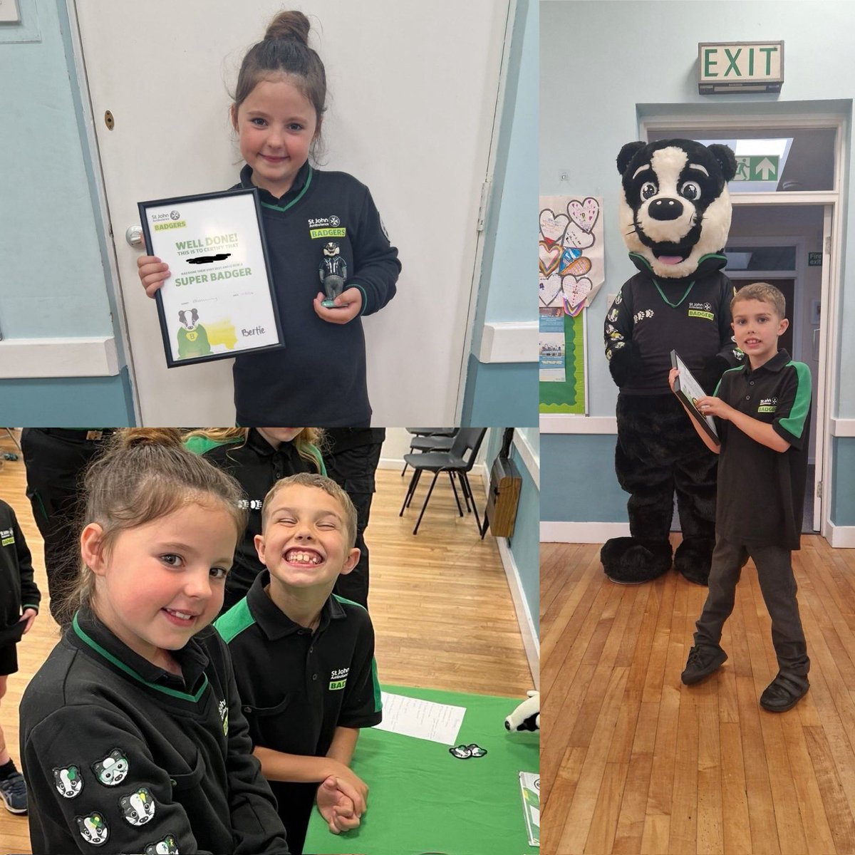 Privileged to attend and present so many certificates and badges at an awards ceremony for Gloucester Badgers and Cadets. Sadly I was outranked by Bertie who got to present our first two Super Badger awards!