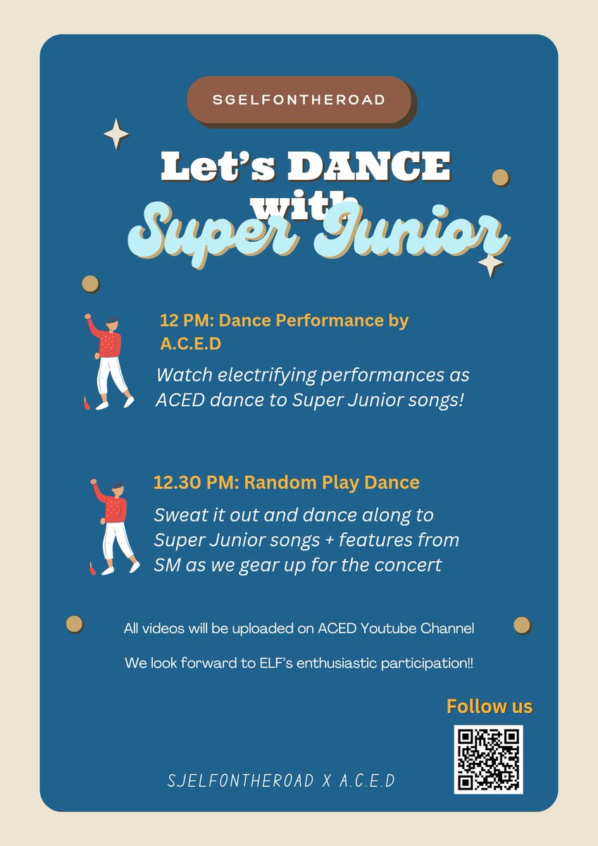 SGELFontheroad's tweet image. D5 to #SUPERSHOW_SPIN_OFF_HALFTIMEinSG 

Dance the afternoon away w A.C.E.D as we hype up for the concert 💃 

Keep your feet tapping and your ears peeled for some throwback! 

#SUPERJUNIOR #SSS_HALFTIME #SuperShow_Spinoff_Halftime 
#슈퍼주니어