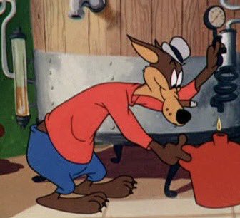 FictionalWolves's tweet image. Wolf (Looney Tunes- The Turn-Tale Wolf)
