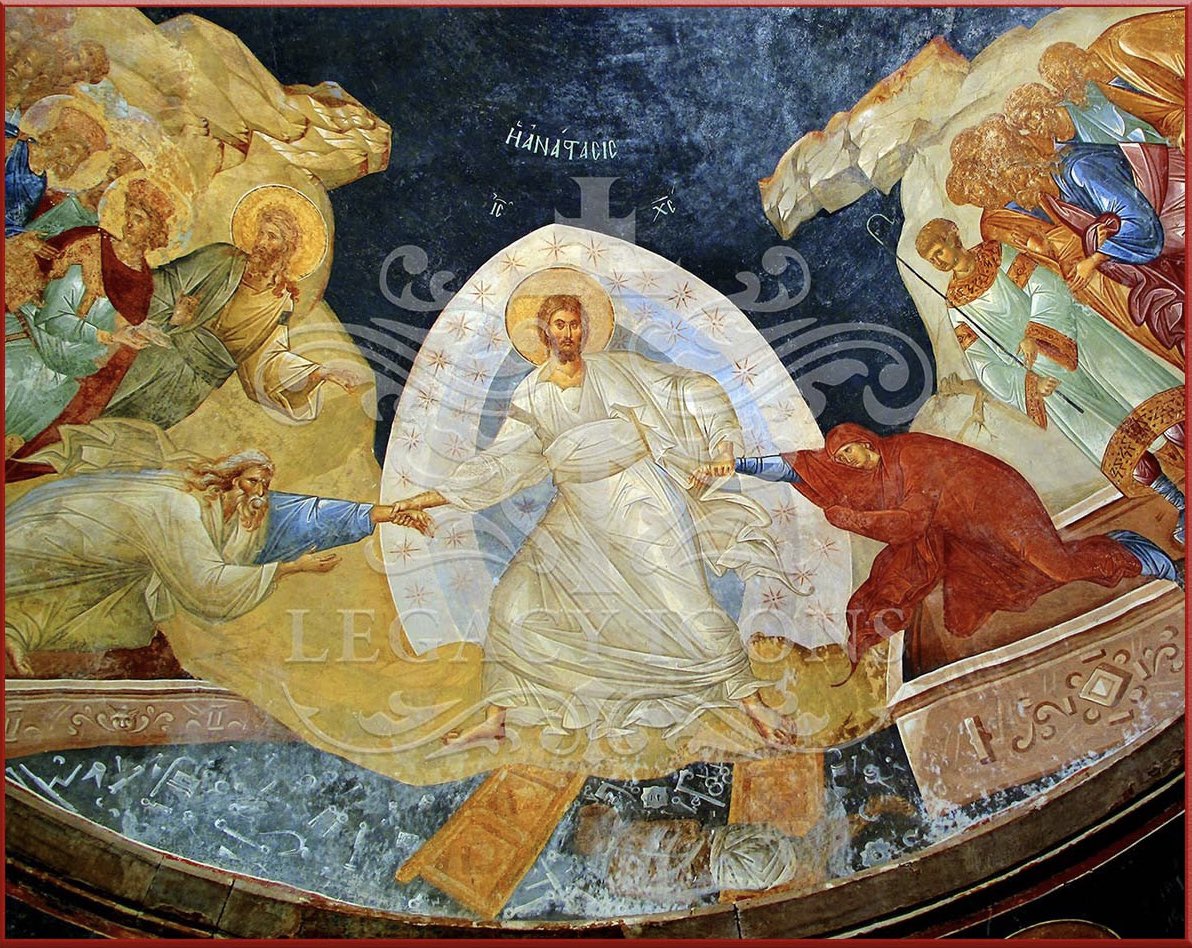 DeaconSober's tweet image. In Orthodox icons of Christ saving people, He is grabbing their arms. They are not grabbing His.