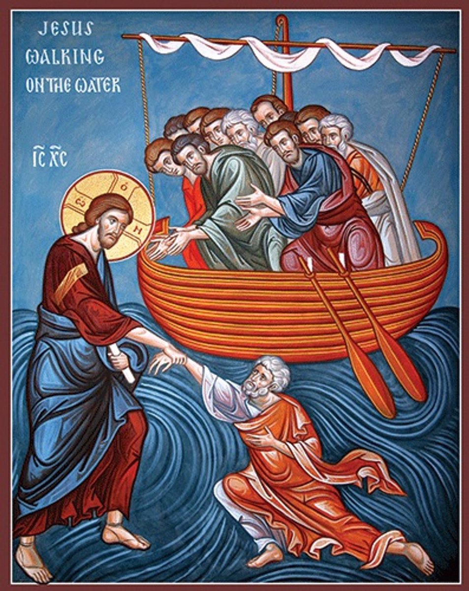 DeaconSober's tweet image. In Orthodox icons of Christ saving people, He is grabbing their arms. They are not grabbing His.