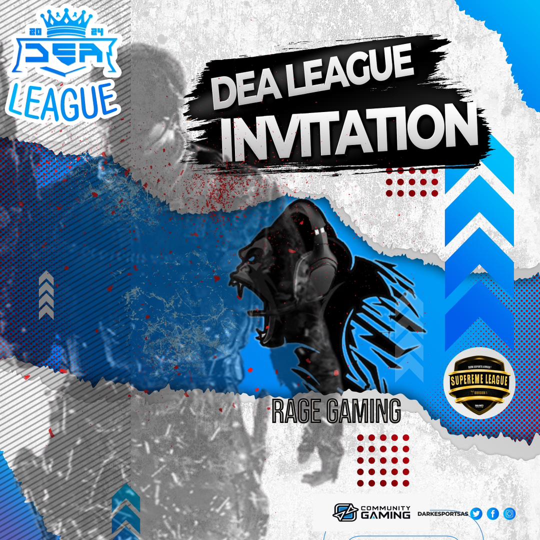 We have been invited to the DEA Supreme League (West region) by <a href="/DarkeSportsAs/">Dark eSports Association</a>
Come support, and don't forget to #FeelTheRage 🔥