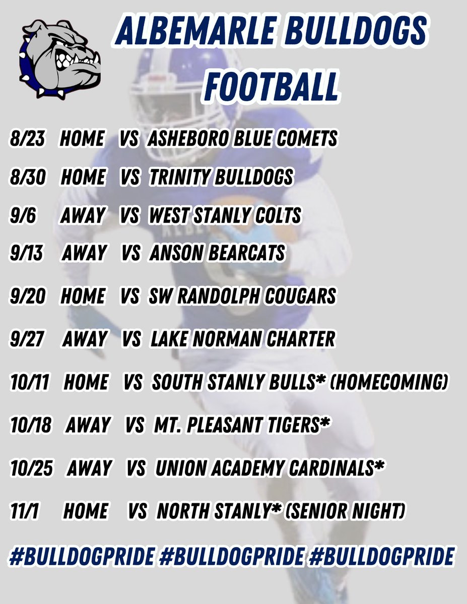 ✍️ your 🗓️.

#BulldogPride