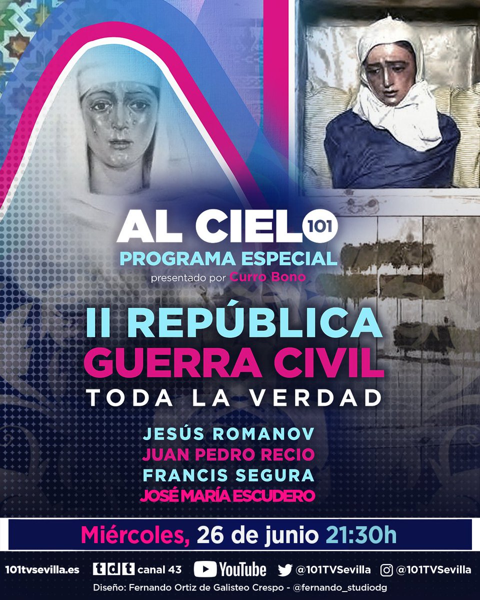 AlCielo101's tweet photo. 📚 El programa de la II REPÚBLICA y GUERRA CIVIL acumula 20.000 reproducciones en #YouTube, en tan solo DOS SEMANAS.
❤️🔥 Si te gustó, no te puedes perder la SEGUNDA PARTE de esta trilogía histórica.
🤯 La POSGUERRA. Mañana a las 21.30h con #Romanov, #Luque, #Recio y #Escudero. https://t.co/2v0tla7ctX
