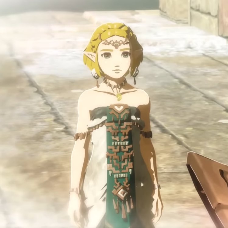 Zonai outfit: And lastly, the newest addition to Zelda's outfit catalogue  is the ancient zonai dress, which is wear by the women who are part of the  royal family of ancient Hyrule