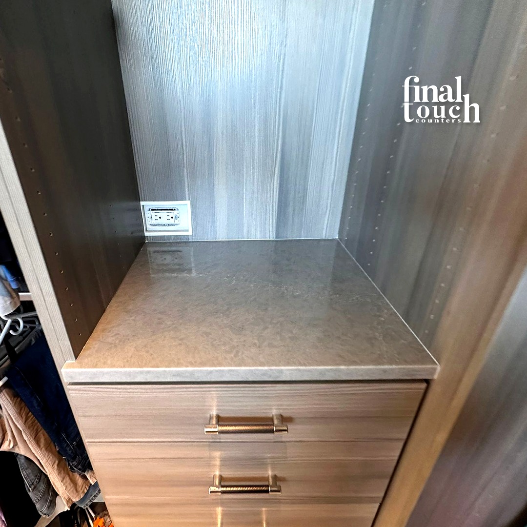 finaltouchcntps's tweet image. Adding a touch of luxury to your closet... ✨Transform your space with our exclusive countertop installation, making every detail count. Experience elegance and functionality in perfect harmony. 🏡💎We Go The Extra Mile! 🚀#LuxuryCloset #ExclusiveDesign #CountertopInstallation