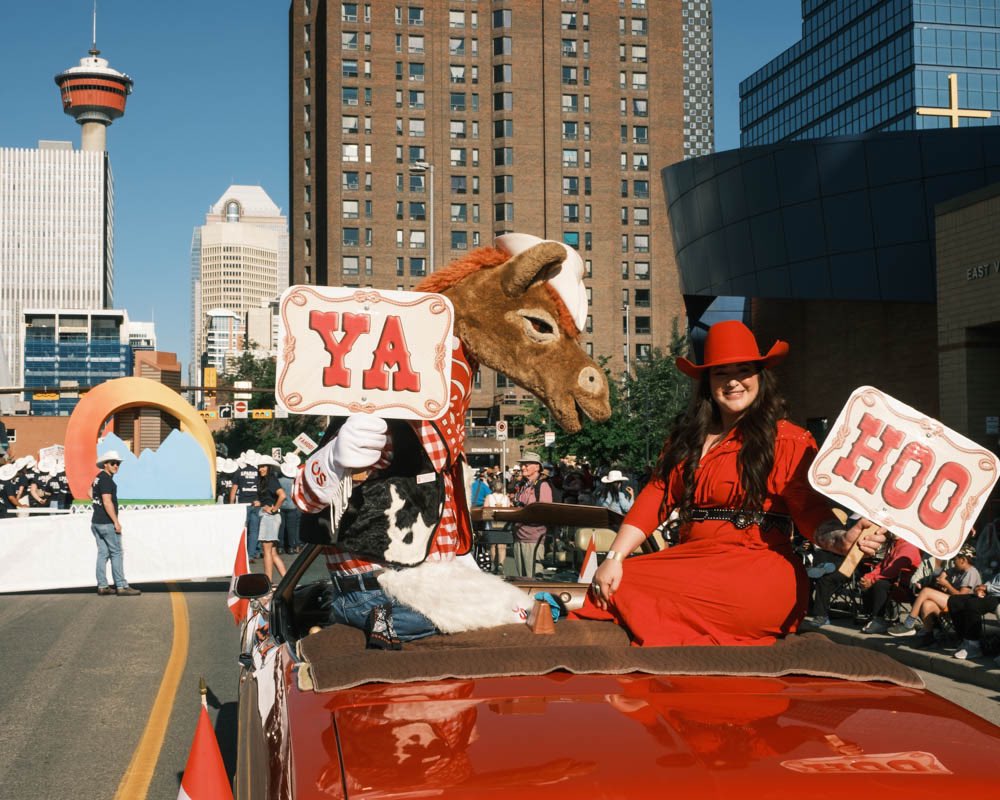 Harry the Horse and friends in the Calgary Stampede Parade @csparade
Jul 5, 2024. Yahoo!

#Gallery365in2024 #Gallery365Photo #GloriousRed365